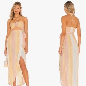 L*Space Solana Cover-Up Dress XL Halter cut out lspace l-space